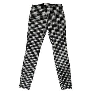 Nanette Lepore Houndstooth Pants Stretchy S Business Casual Preppy Smart Dressy